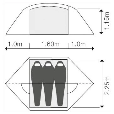 Exped Venus III UL - 3-Personen Zelt 2 Exped Venus III UL - 3-Personen Zelt – Bild 2