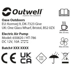 Outwell Squall Tent Pump 12V - Luftpumpe -Outwell Deutschland Verkaufs-Shop outwell squall tent pump 12v luftpumpe detail 3