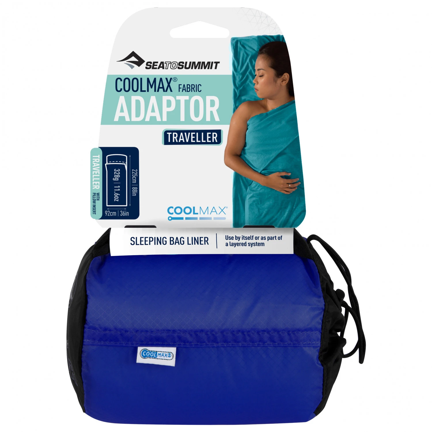 Sea To Summit Coolmax Adaptor Traveller Liner - Reiseschlafsack 1 Sea To Summit Coolmax Adaptor Traveller Liner - Reiseschlafsack