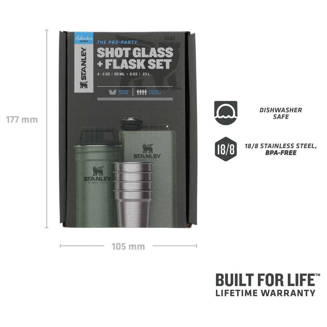 Stanley Adventure Shot + Flask Gift Set 3 Stanley Adventure Shot + Flask Gift Set – Bild 3