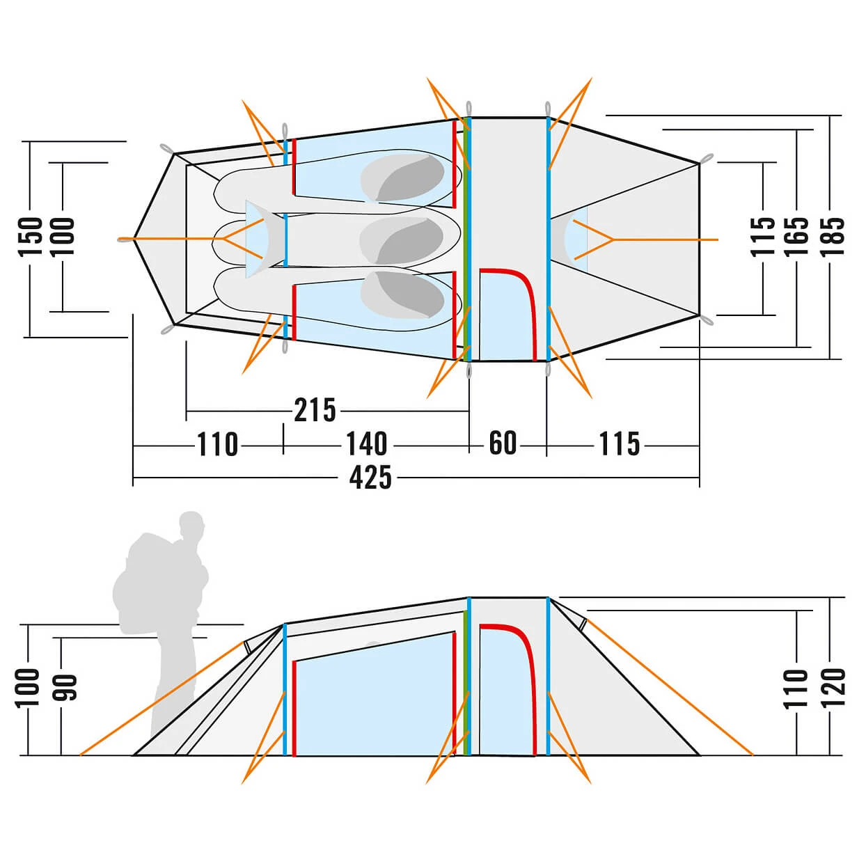 Tatonka Grönland 3 Vent - 3-Personen Zelt 4 Tatonka Grönland 3 Vent - 3-Personen Zelt – Bild 4